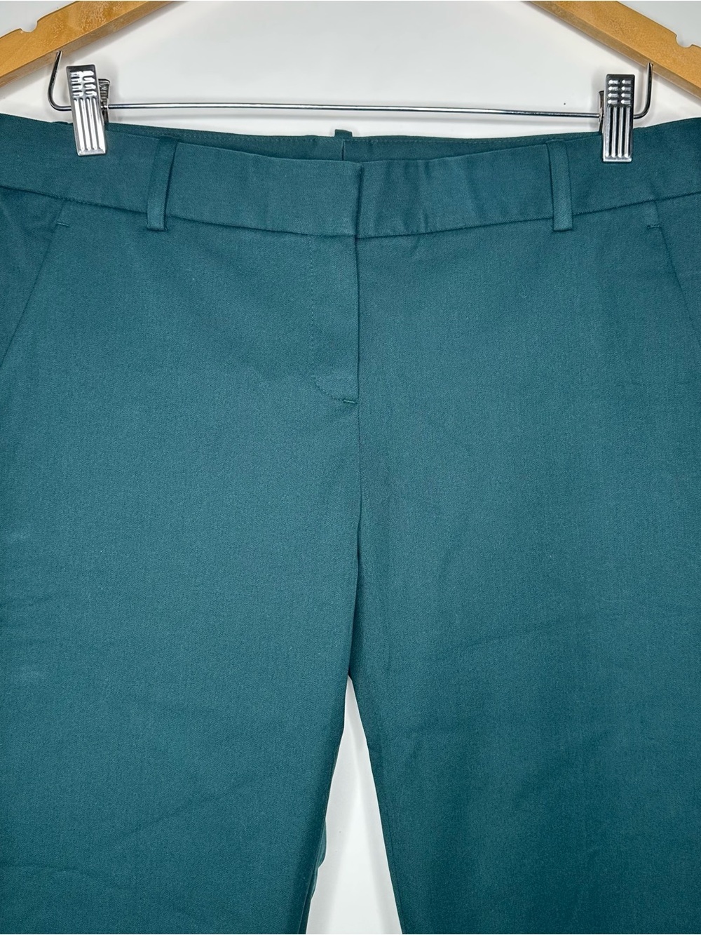 Theory NWT Testra 2 Bistretch Pants Julep Green Size 10 - Picture 5 of 9
